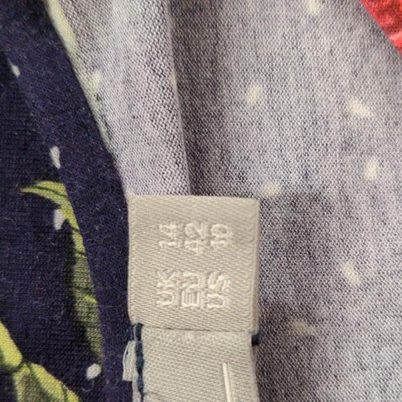 ASOS Floral Mini Dress with Hanky Hem and Frill Cuff Size 10 - Picture 7 of 11